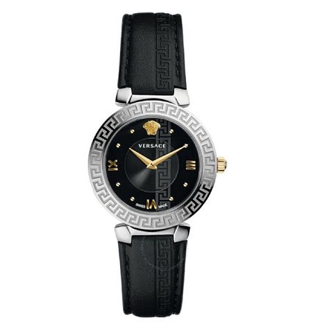 Versace Daphnis Quartz Black Dial Ladies Watch 